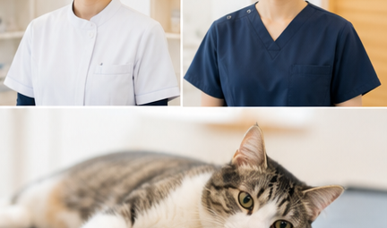 診療の様子(猫)